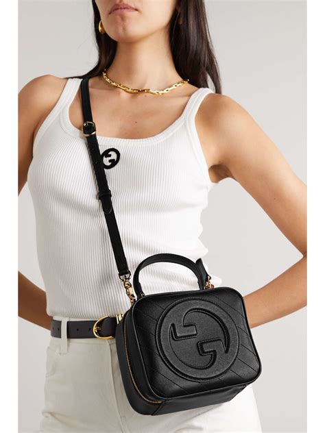 gucci women's blondie leather shoulder bag|Gucci open top shoulder bags.